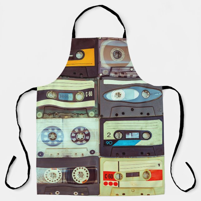 Verschiedene Vintage Audiokassetten Schürze (Vorderseite)