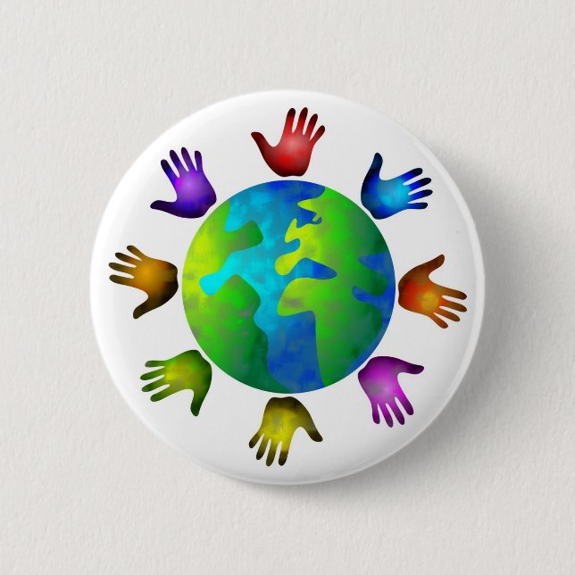 Verschiedene Welt Button (Vorderseite)
