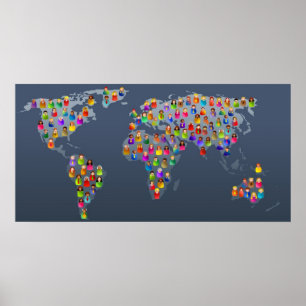 Verschiedene Welt Poster