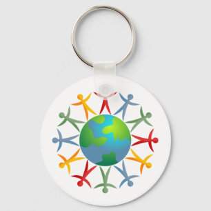 Verschiedene Welt Schlüsselanhänger