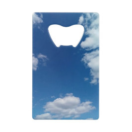 Verschiedene Wolken Geldbeutel Flaschenöffner