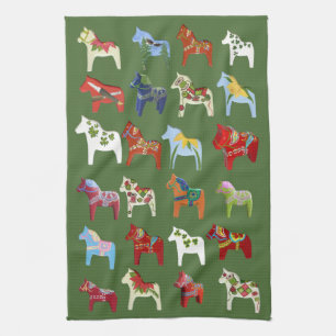 Verschiedenen Dalas Geschirrtuch