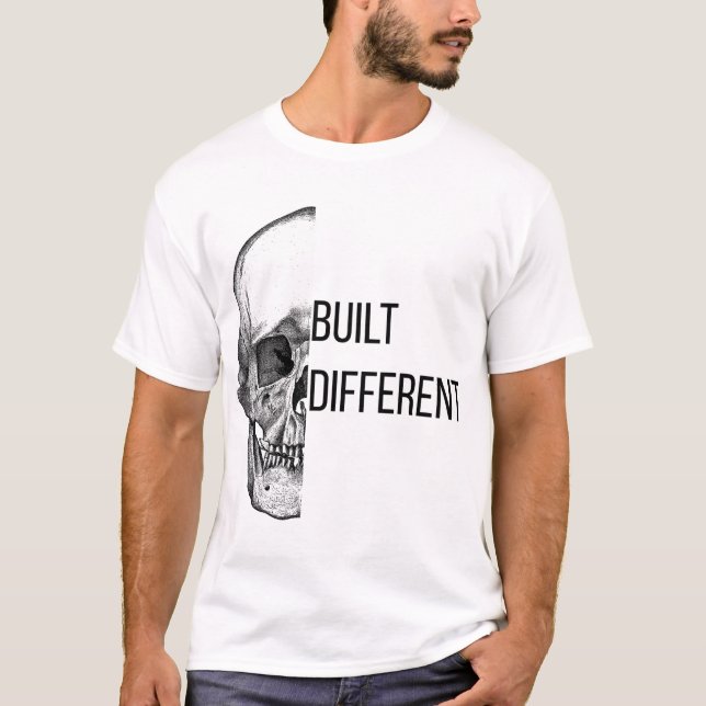 Verschiedener Schädel-T - Shirt gebaut - Edgy Urba (Vorderseite)