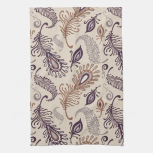 Verschiedenes Feder-Muster Geschirrtuch