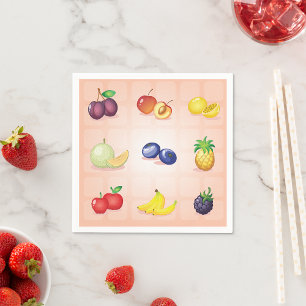 Verschiedenes Fruchtpapier Napkins Serviette