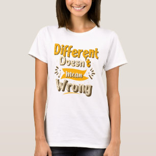 Verschiedenes Gemein kein falsches T-Shirt Geschen