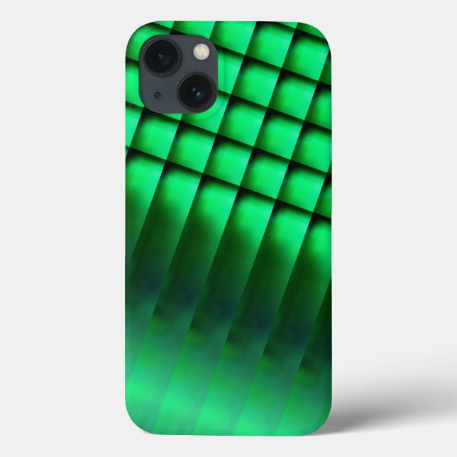 Verschiedenes Grün, Formen mit leuchtender Illusio Case-Mate iPhone Hülle (Rückseite)