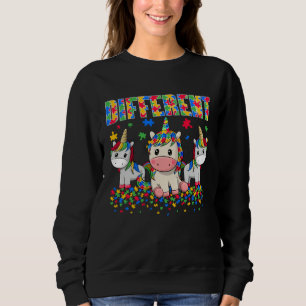 Verschiedenes Puzzle Einhorn Autismus-Bewusstseins Sweatshirt