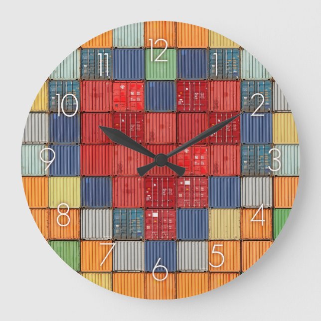 Verschiffungsherz Große Wanduhr (Vorderseite)