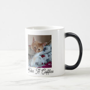 Verschlafene Morgen-Farbenwechseltasse für Katzenl Verwandlungstasse
