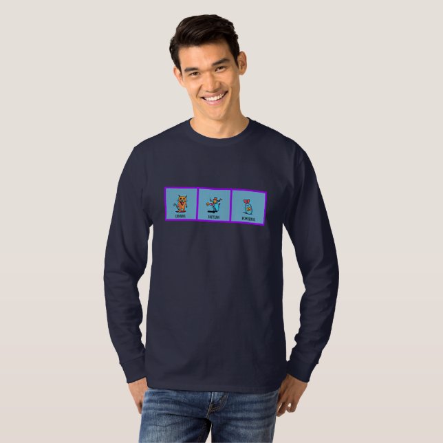 Verschlagenheitsverwirren stark T-Shirt (Vorne ganz)