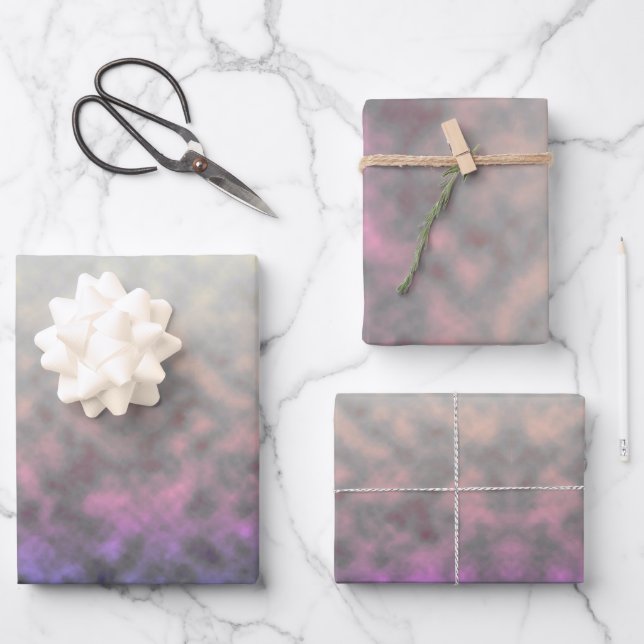 Verschleierte Wiesenlichtung Geschenkpapier Set (Vorderseite)