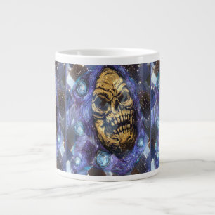 verschleierter goldener Schädel Jumbo-Tasse