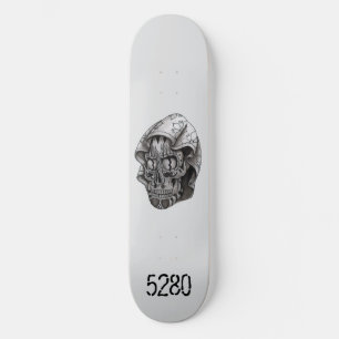 Verschleierter Schädel Skateboard