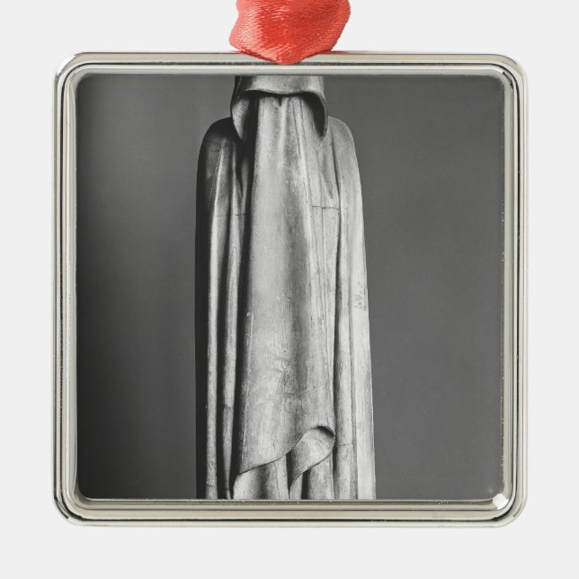 Verschleierter Trauernder Silbernes Ornament (Vorne)