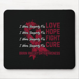Verschleißbrunnen für Gehirnaneurysma-Bewusstsein Mousepad