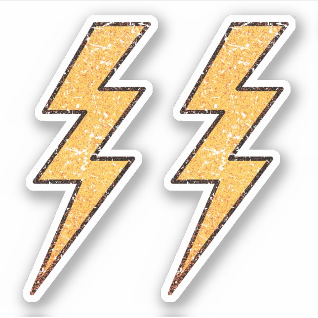 Verschleißte Blitzschrauben für das Peeling Aufkleber (Vorderseite)