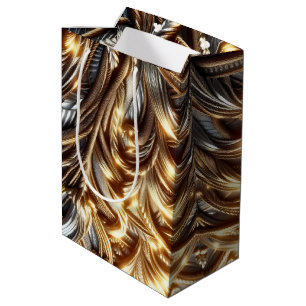 Verschlungenes Gold Mittlere Geschenktüte