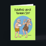 Verschlüsselt durch die 50. Geburtstagskarte Karte<br><div class="desc">Funny Meilstone 50. Geburtstag Grußkarte für einen Mann über dem Hügel</div>