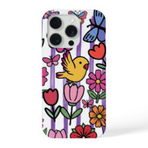 Verschlusseltes Blumenhandyhülle Vogel Schmetterli