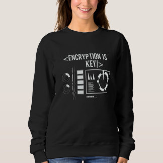 Verschlüsselung Ist Schlüsselcode Sprüche Coder Pr Sweatshirt