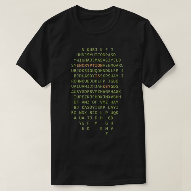 Verschlüsselungscoding Software Developer Hacker-G T-Shirt (Design vorne)