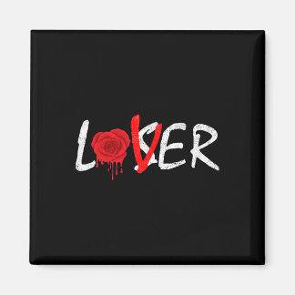 Verschmelzende Rose Ein Liebhaber kein Verlierer  Magnet