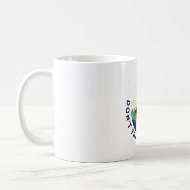 Verschmutzt nicht unser Zuhause Kaffeetasse (Links)