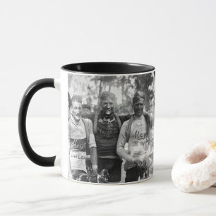 Verschmutzte Gesichter Tour de France 1928 nach de Tasse