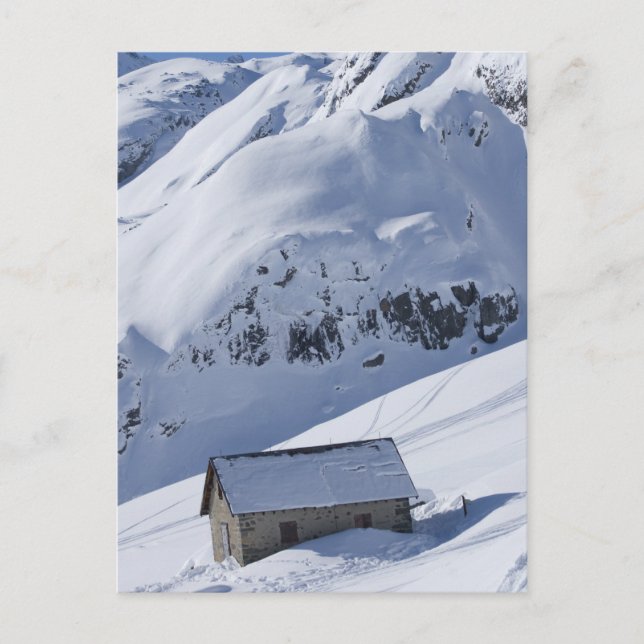 verschneite Landschaft Postkarte (Vorderseite)