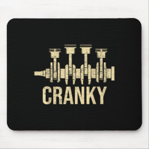 Verschnupfte Auto Motor Kurbelwelle Liebhaber Mech Mousepad