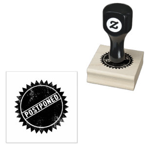 Verschoben Text Sonnen-Logo Jet Black Tintenfarbe Gummistempel
