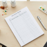 Verschreibung des wöchentlichen Tracker-Log Notizblock<br><div class="desc">Dieses Design kann durch Auswahl der Option Design bearbeiten personalisiert werden. Sie können auch auf andere Gegenstände übertragen. Kontaktieren Sie mich unter colorflowcreations@gmail.com oder nutzen Sie die Chat-Option oben auf der Seite, wenn Sie dieses Design auf einem anderen Produkt haben möchten oder Hilfe benötigen. Sehen Sie mehr von meinen Designs...</div>