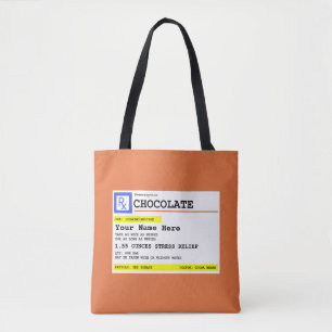 Verschreibung Schokolade Personalisiert Patient Fu Tasche