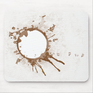 Verschütteter Kaffee Mousepad