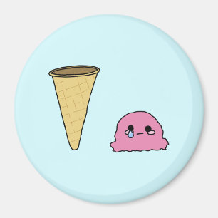 Verschüttetes Eis Magnet