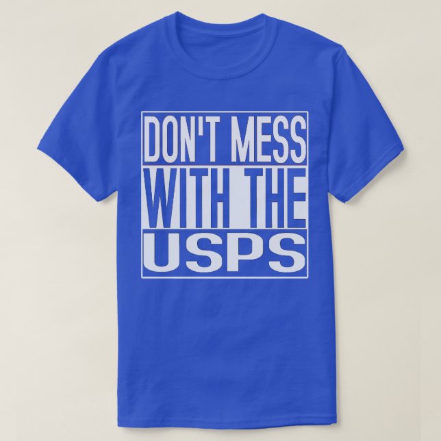 Verschweigen Sie sich mit den USPS T-Shirt (Design vorne)