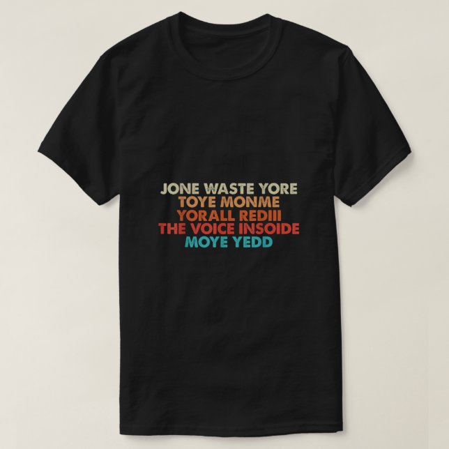Verschwende deine Zeit nicht auf mich, ich vermiss T-Shirt (Design vorne)