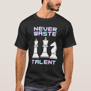 Verschwenden Sie nie Schach-Strategen-Führungstale T-Shirt
