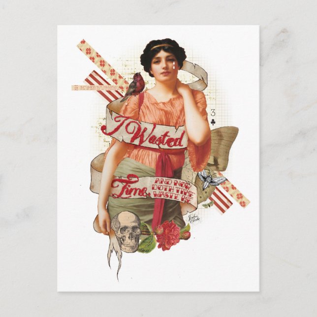 Verschwenderzeit Postkarte (Vorderseite)