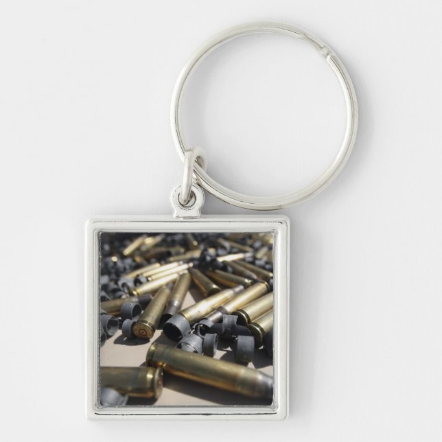 Verschwendete Messing und zerfallene Links Schlüsselanhänger (Vorne)