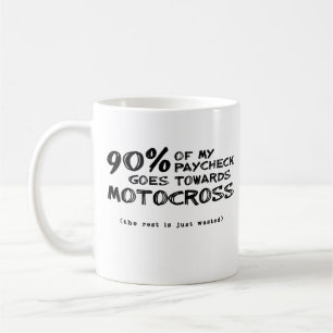 Verschwendetes Geld Dirt Bike Motocross Tasse