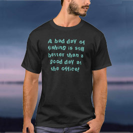 Verschwendung von Fischern mit T - Shirt der Fangq