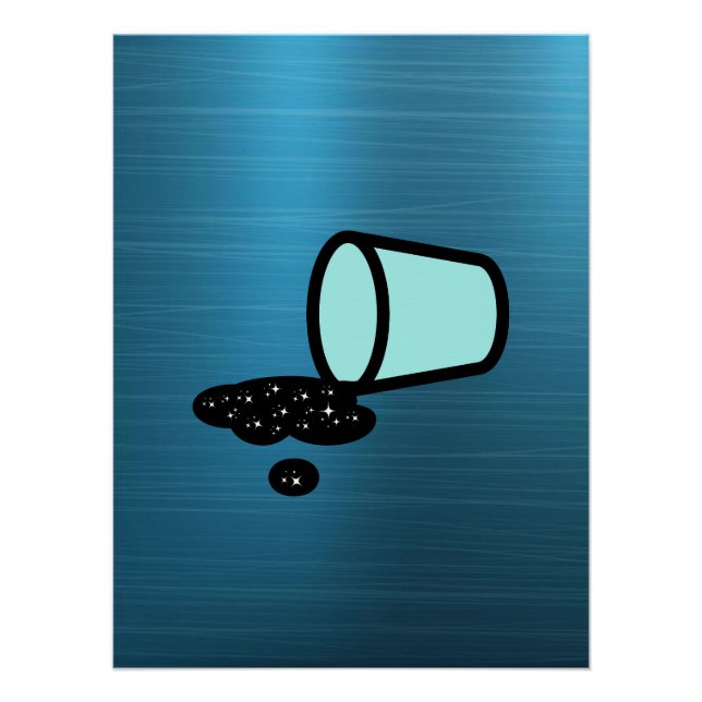 Verschwendung von Raum - Verschüttete Unendlichkei Poster (Vorderseite)