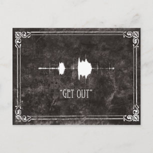 Verschwinde! EVP Postcard Halloween Einladung