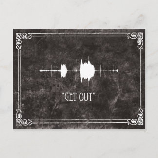 Verschwinde! EVP Postcard Halloween Einladung
