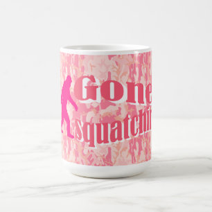 Verschwinden auf rosa Tarnung Kaffeetasse