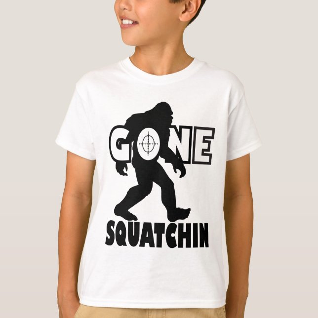 Verschwinden des Squatchins auf ein Ziel T-Shirt (Vorderseite)