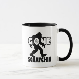 Verschwinden des Squatchins auf ein Ziel Tasse