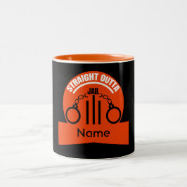 Verschwinden Sie aus dem Gefängnis, um Geschenke m Zweifarbige Tasse